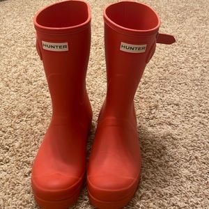 Hunter Rain Boots - Burnt Orange